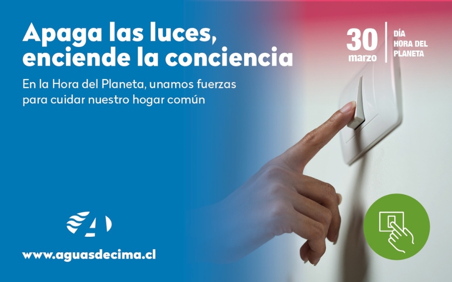 En la Hora del Planeta también podemos aportar desde el agua a reducir la huella de carbono
